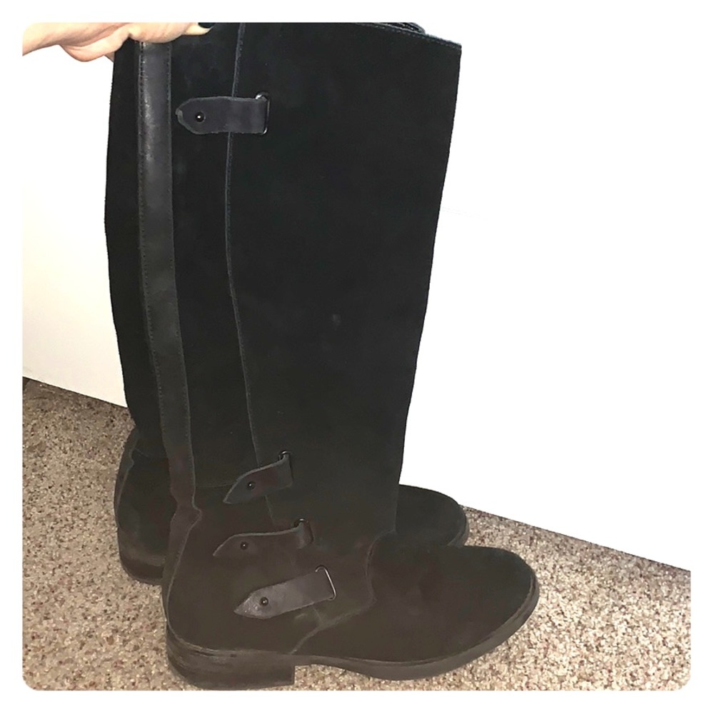 Black Suede Boots